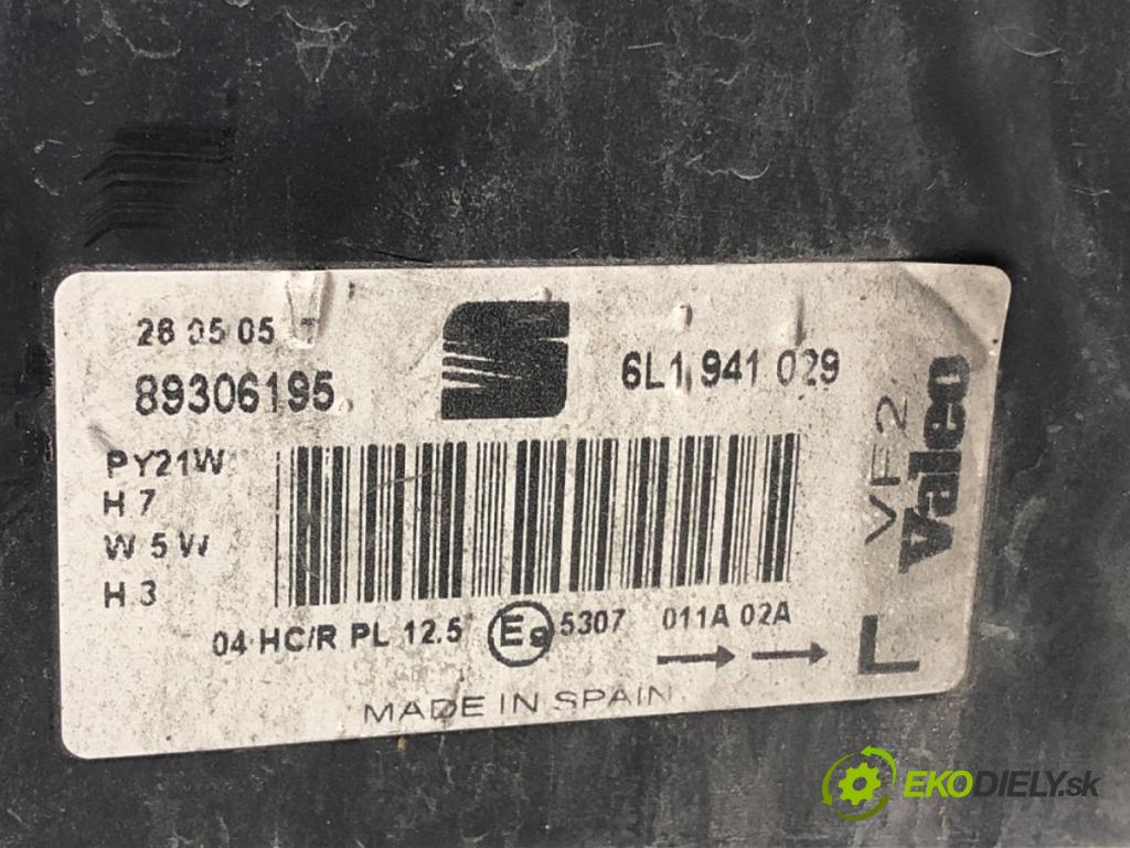 SEAT IBIZA III (6L1) 2002 - 2009    1.2 47 kW [64 KM] benzyna 2002 - 2006  Svetlomet ľavy predný 6L1941029
