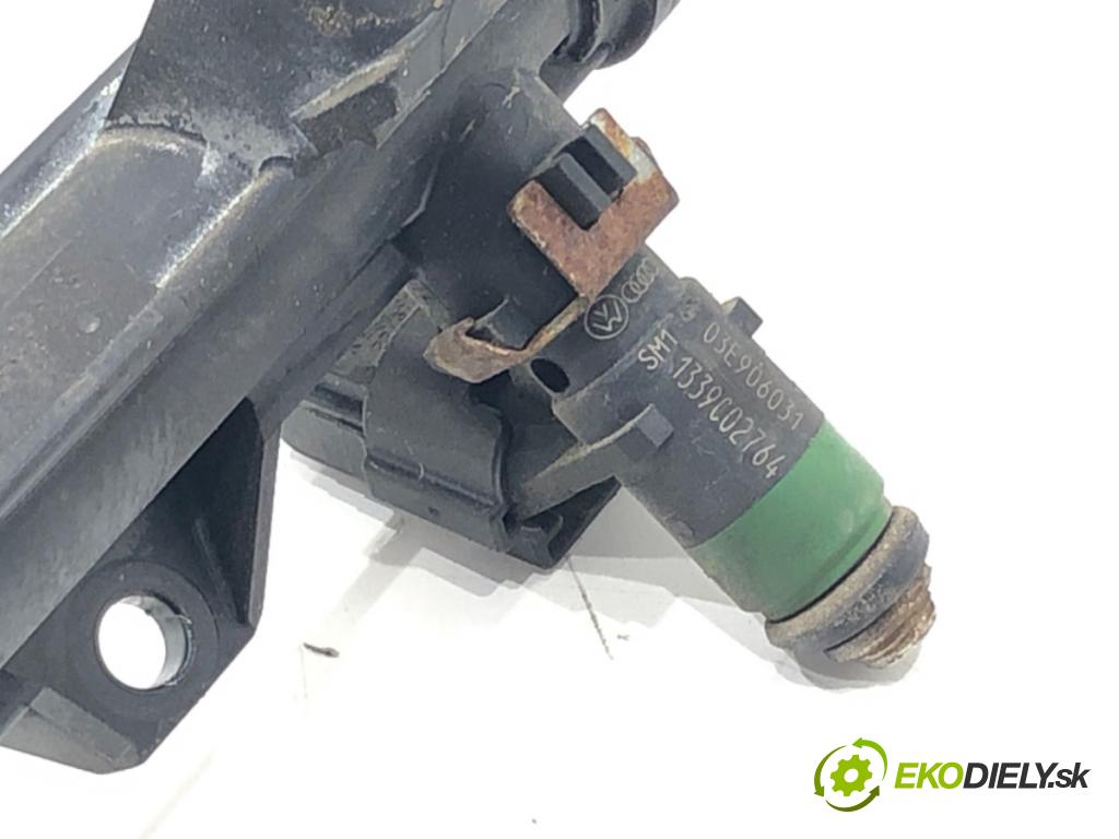 SEAT IBIZA III (6L1) 2002 - 2009    1.2 47 kW [64 KM] benzyna 2002 - 2006  Lišta vstrekovacia 03E133320 (Vstrekovacie lišty)