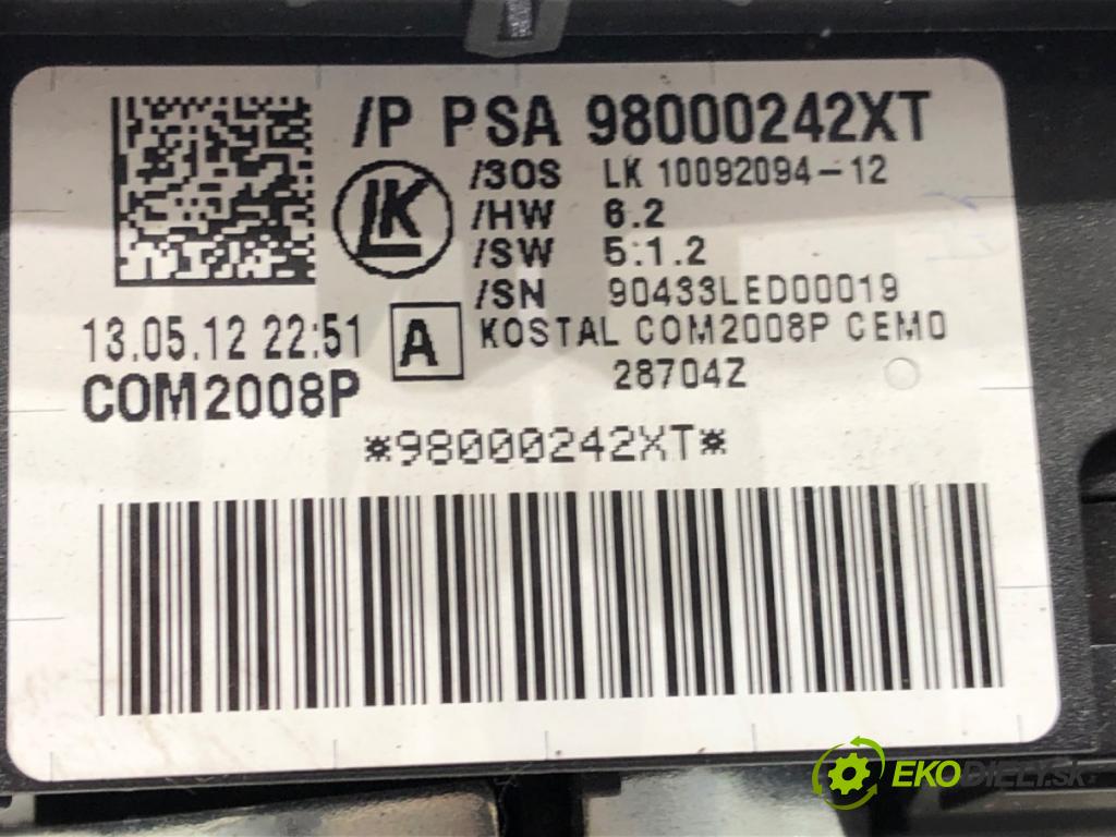 CITROEN DS5 2011 - 2015    2.0 HDi 165 120 kW [163 KM] olej napędowy 2011 - 2015  Prepínač kombinovaný 98000242XT (Prepínače, spínače, tlačidlá a ovládače kúrenia)