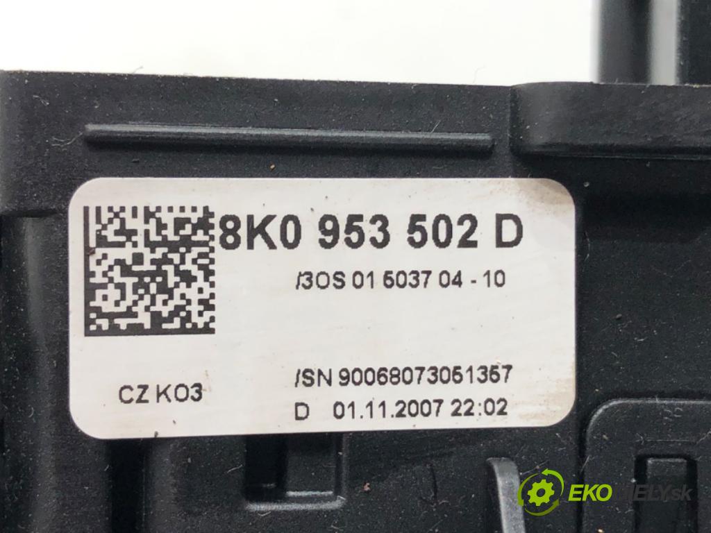 AUDI A5 (8T3) 2007 - 2017    2.7 TDI 140 kW [190 KM] olej napędowy 2007 - 2012  Prepínač kombinovaný 8K0953502D (Prepínače, spínače, tlačidlá a ovládače kúrenia)