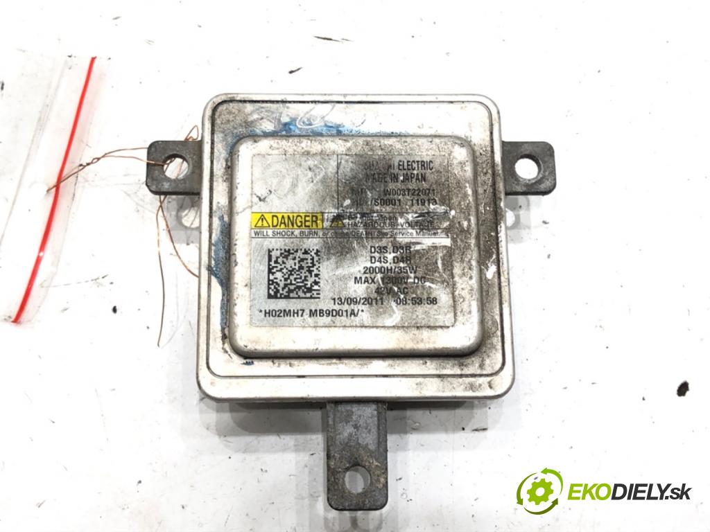 AUDI A5 (8T3) 2007 - 2017    2.7 TDI 140 kW [190 KM] olej napędowy 2007 - 2012  Menič XENON W003T22071 (Riadiace jednotky xenónu)