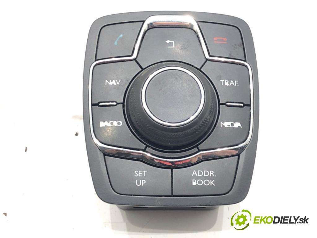 CITROEN DS5 2011 - 2015    2.0 HDi 165 120 kW [163 KM] olej napędowy 2011 - 2015  Panel ovládania radia 9802390877 (Prepínače, spínače, tlačidlá a ovládače kúrenia)