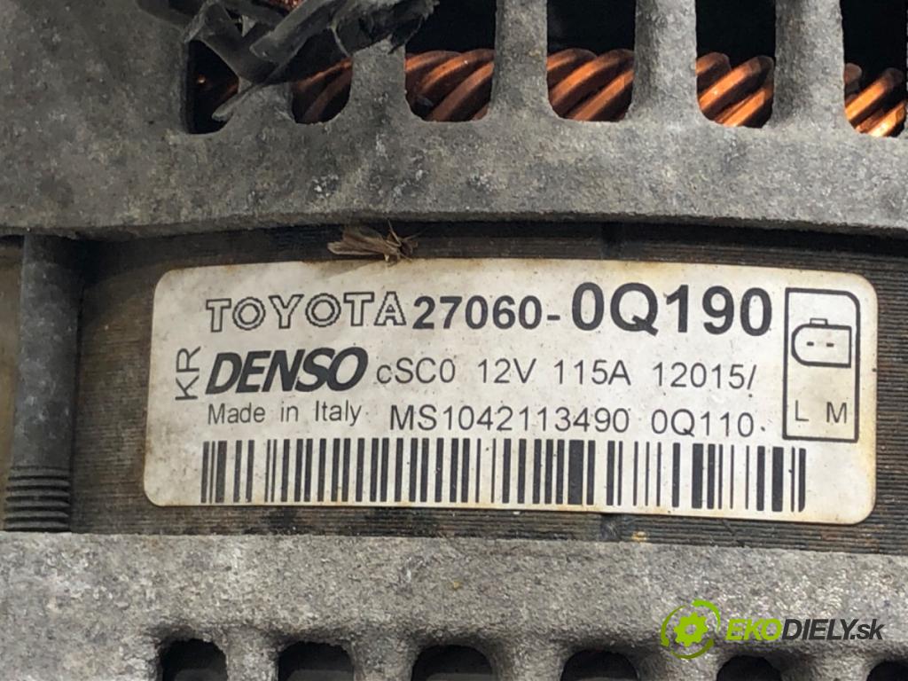CITROEN C1 II (PA_, PS_) 2014 - 2022    1.0 VTi 68 51 kW [69 KM] benzyna 2014 - 2022  Alternátor 27060-0Q190 (Alternátory)