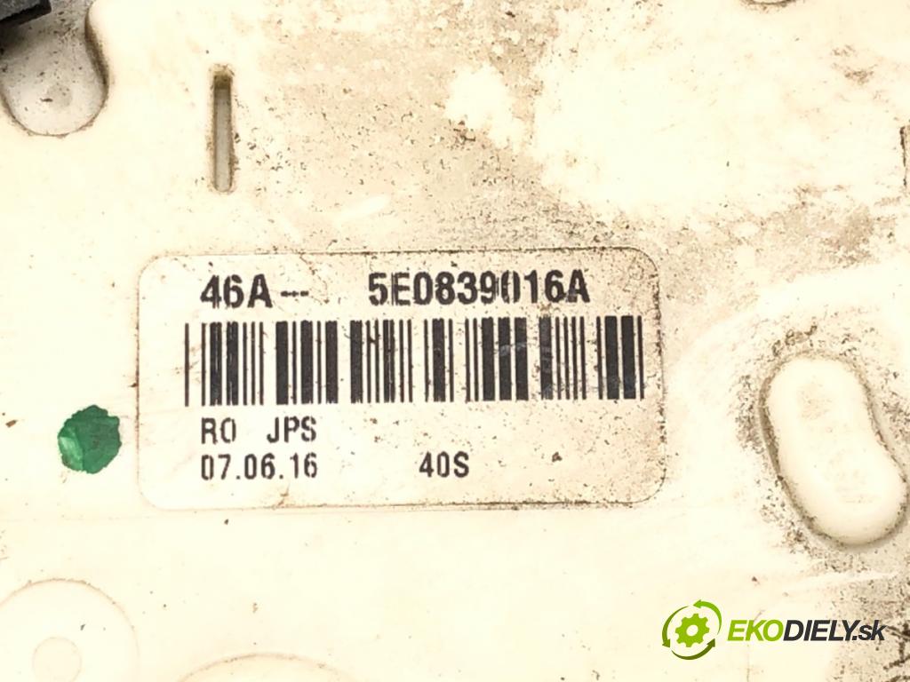 VW PASSAT B8 Variant (3G5, CB5) 2014 - 2022    2.0 TDI 110 kW [150 KM] olej napędowy 2014 - 2022  zámok dveře pravý zadní část 5E0839016A