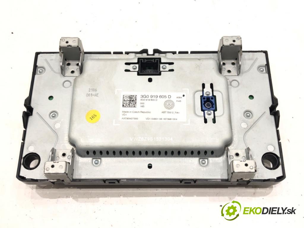 VW PASSAT B8 Variant (3G5, CB5) 2014 - 2022    2.0 TDI 110 kW [150 KM] olej napędowy 2014 - 2022  RADIO 3G0919605D (Audio zariadenia)