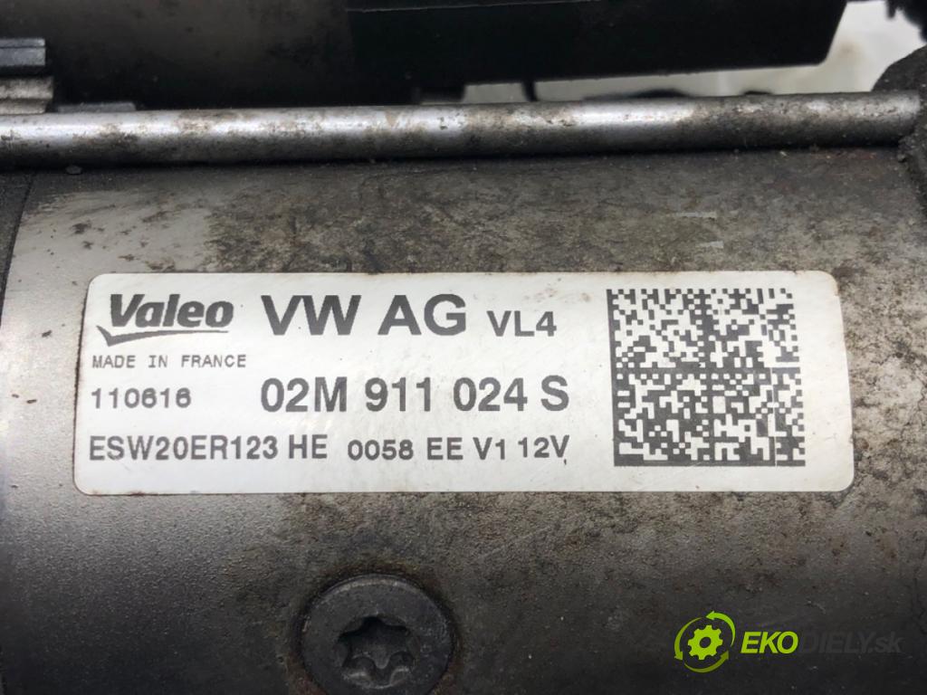 VW PASSAT B8 Variant (3G5, CB5) 2014 - 2022    2.0 TDI 110 kW [150 KM] olej napędowy 2014 - 2022  Štartér 02M911024S (Štartéry)