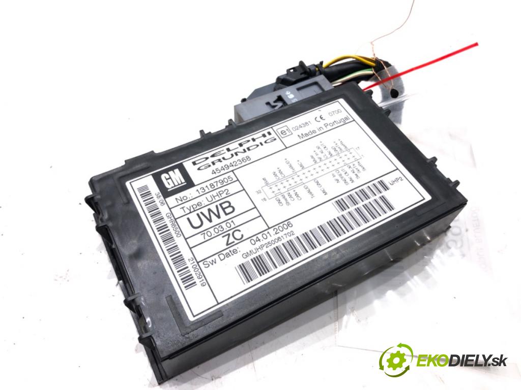 OPEL ASTRA H Kombi (A04) 2004 - 2014    1.9 CDTI (L35) 88 kW [120 KM] olej napędowy 2005 - 2010  Modul BLUETOOTH 13187905 (Ostatné)