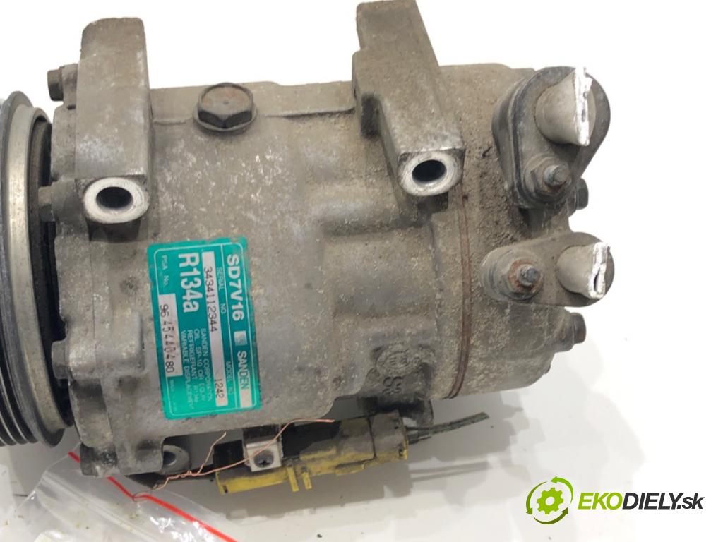 CITROEN C5 I (DC_) 2001 - 2005    1.8 16V (DC6FZB, DC6FZE) 85 kW [115 KM] benzyna 2001 - 2004  kompresor klimatizace 9645440480 (Kompresory)