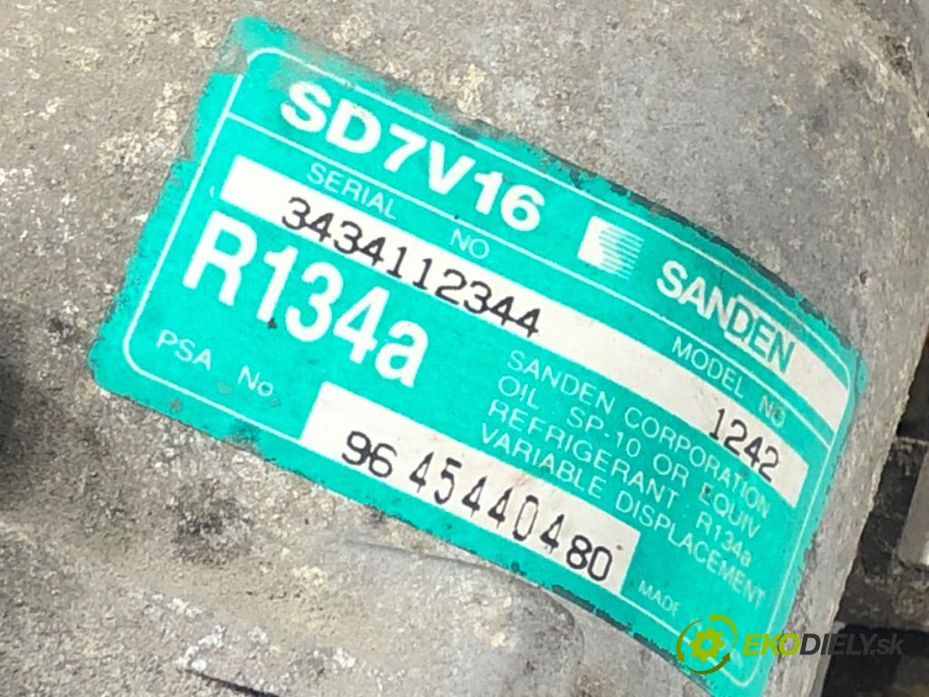 CITROEN C5 I (DC_) 2001 - 2005    1.8 16V (DC6FZB, DC6FZE) 85 kW [115 KM] benzyna 2001 - 2004  kompresor klimatizace 9645440480 (Kompresory)