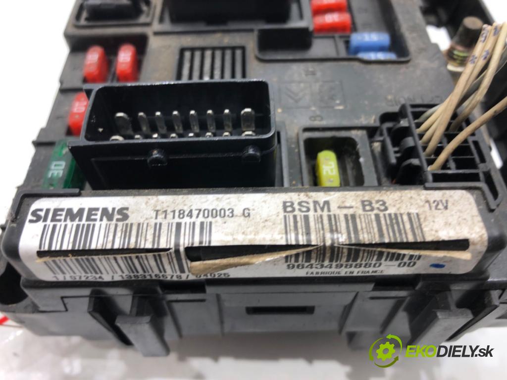 CITROEN C5 I (DC_) 2001 - 2005    1.8 16V (DC6FZB, DC6FZE) 85 kW [115 KM] benzyna 2001 - 2004  Modul BSM 9643498880 (Ostatné)