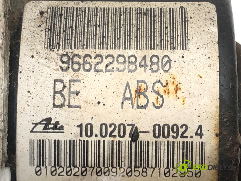 CITROEN C2 (JM_) 2003 - 2017    1.4 HDi 50 kW [68 KM] olej napędowy 2003 - 2009  Pumpa ABS 9662298480 (Pumpy ABS)