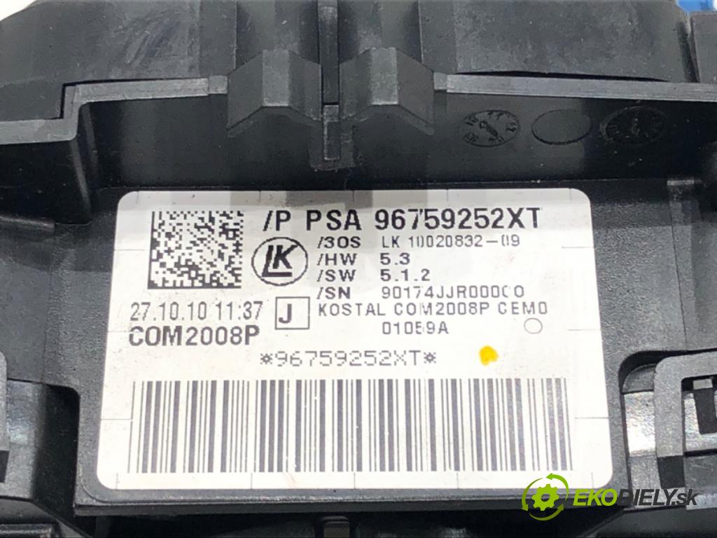 CITROEN C4 II (NC_) 2009 - 2022    1.6 VTi 120 88 kW [120 KM] benzyna 2009 - 2016  Prepínač kombinovaný 96759252XT (Prepínače, spínače, tlačidlá a ovládače kúrenia)