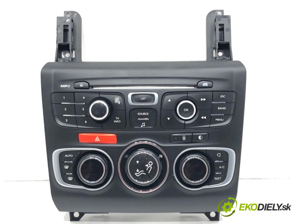 CITROEN C4 II (NC_) 2009 - 2022    1.6 VTi 120 88 kW [120 KM] benzyna 2009 - 2016  Panel ovládania kúrenia 9675882277 (Prepínače, spínače, tlačidlá a ovládače kúrenia)