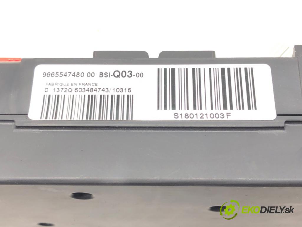 CITROEN C4 II (NC_) 2009 - 2022    1.6 VTi 120 88 kW [120 KM] benzyna 2009 - 2016  modul BSI 9665547480 (Pojistkové skříňky)