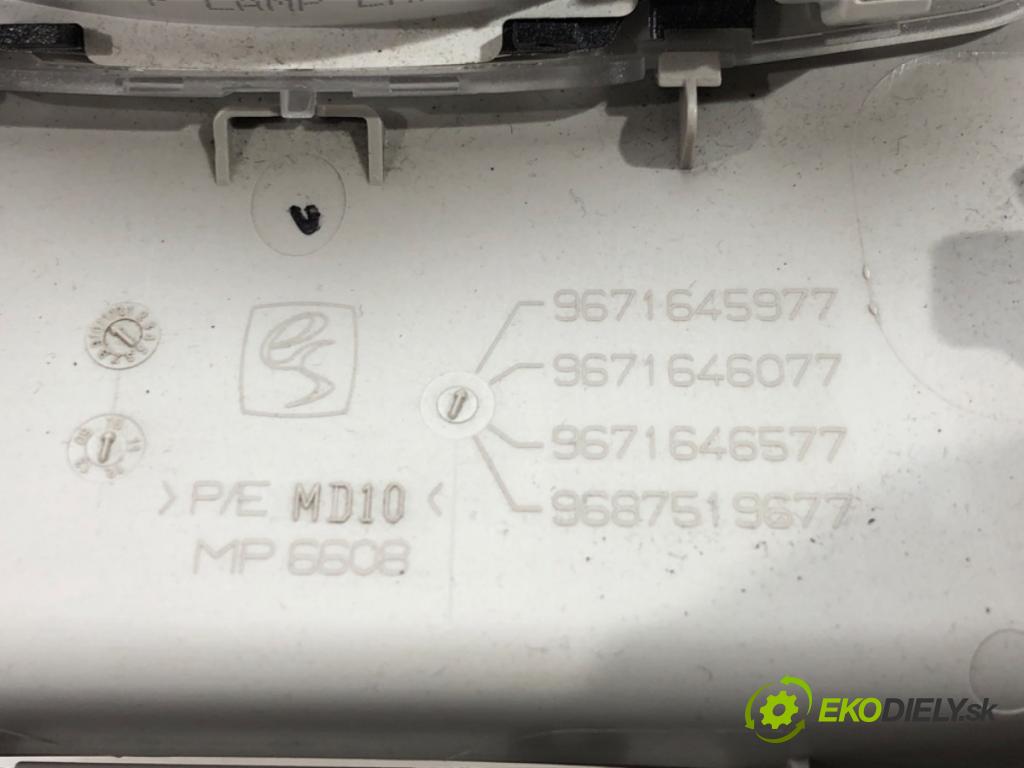 CITROEN C4 II (NC_) 2009 - 2022    1.6 VTi 120 88 kW [120 KM] benzyna 2009 - 2016  svetlo stropné 9671645977 (Osvetlenie interiéru)