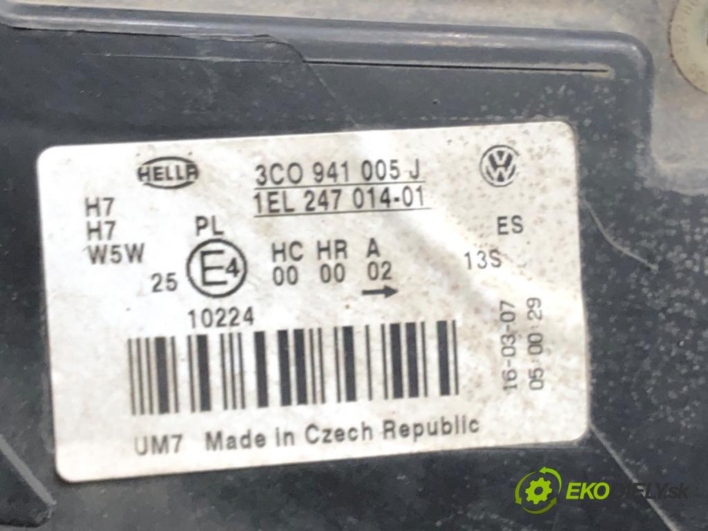 VW PASSAT B6 Variant (3C5) 2005 - 2011    2.0 TDI 103 kW [140 KM] olej napędowy 2005 - 2009  Svetlomet ľavy predný 3C0941005J