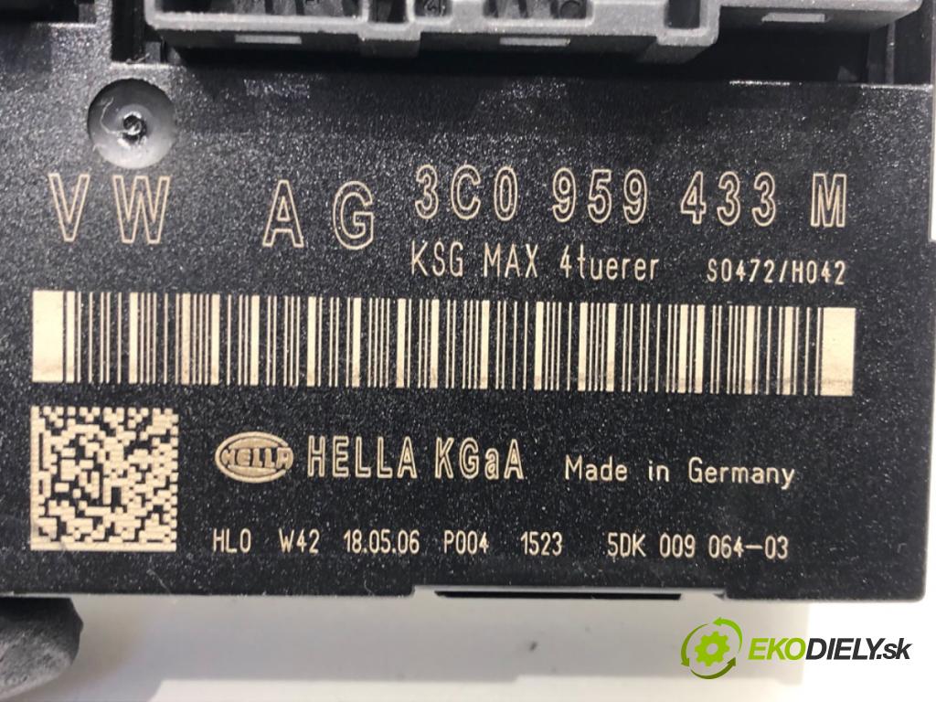 VW PASSAT B6 Variant (3C5) 2005 - 2011    2.0 TDI 103 kW [140 KM] olej napędowy 2005 - 2009  Modul komfortu 3C0959433M (Moduly komfortu)
