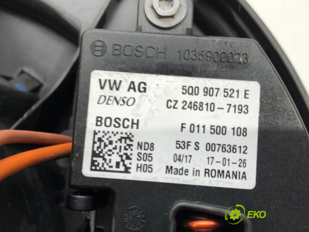 SKODA OCTAVIA III (5E3, NL3, NR3) 2012 - 2022    1.4 TSI 110 kW [150 KM] benzyna 2014 - 2020  ventilátor kúrenia 5Q0907521E