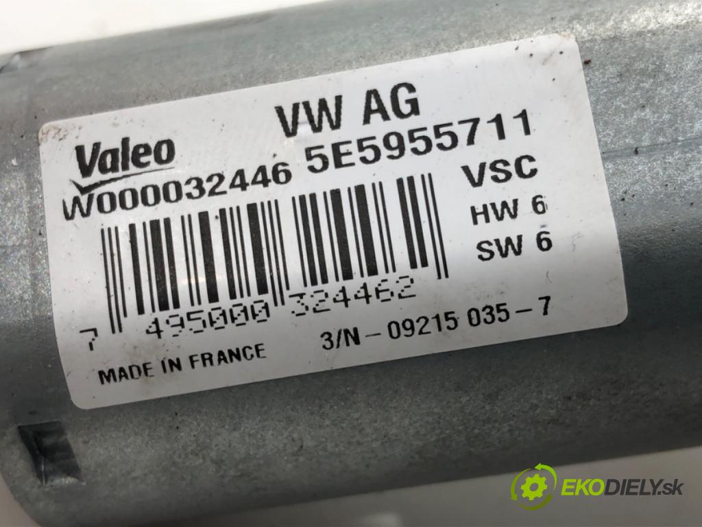 SKODA OCTAVIA III (5E3, NL3, NR3) 2012 - 2022    1.4 TSI 110 kW [150 KM] benzyna 2014 - 2020  motor stěračů zadní část 5E5955711