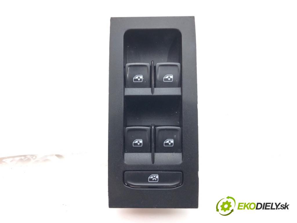 SKODA OCTAVIA III (5E3, NL3, NR3) 2012 - 2022    1.4 TSI 110 kW [150 KM] benzyna 2014 - 2020  Prepínač okien 5E0959857A (Prepínače, spínače, tlačidlá a ovládače kúrenia)