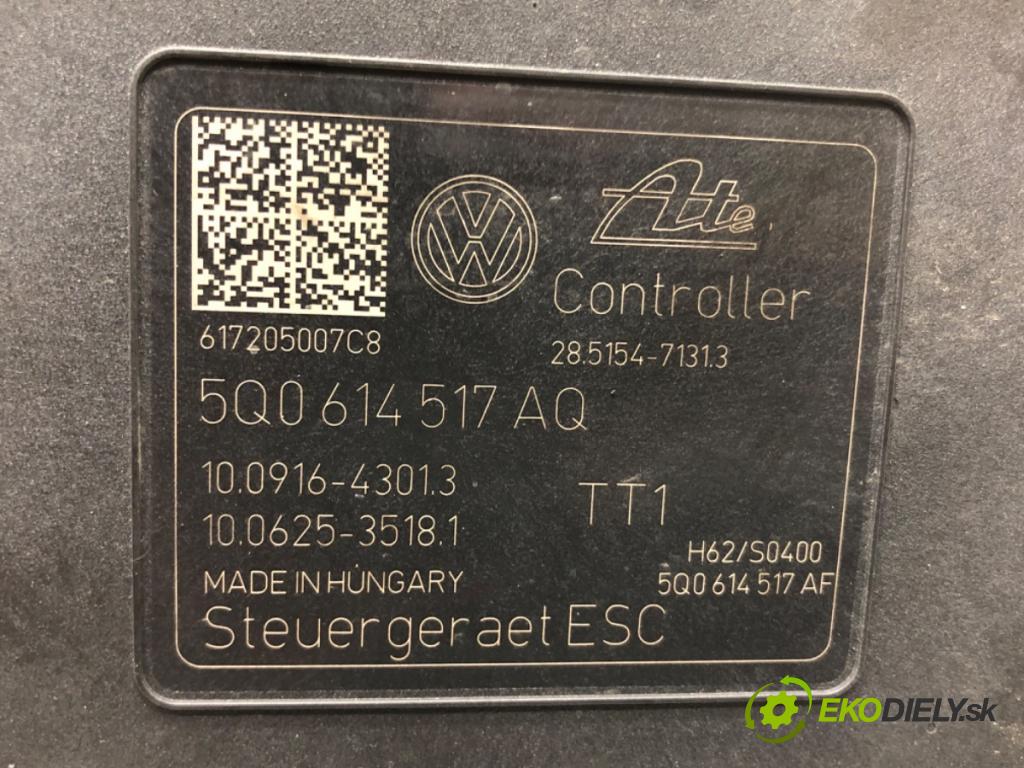 SKODA OCTAVIA III (5E3, NL3, NR3) 2012 - 2022    1.4 TSI 110 kW [150 KM] benzyna 2014 - 2020  Pumpa ABS 5Q0614517AQ (Pumpy ABS)