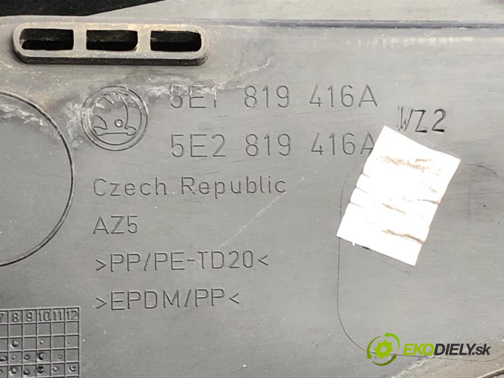 SKODA OCTAVIA III (5E3, NL3, NR3) 2012 - 2022    1.4 TSI 110 kW [150 KM] benzyna 2014 - 2020  Torpédo, plast pod čelné okno 5E1819416A (Torpéda)