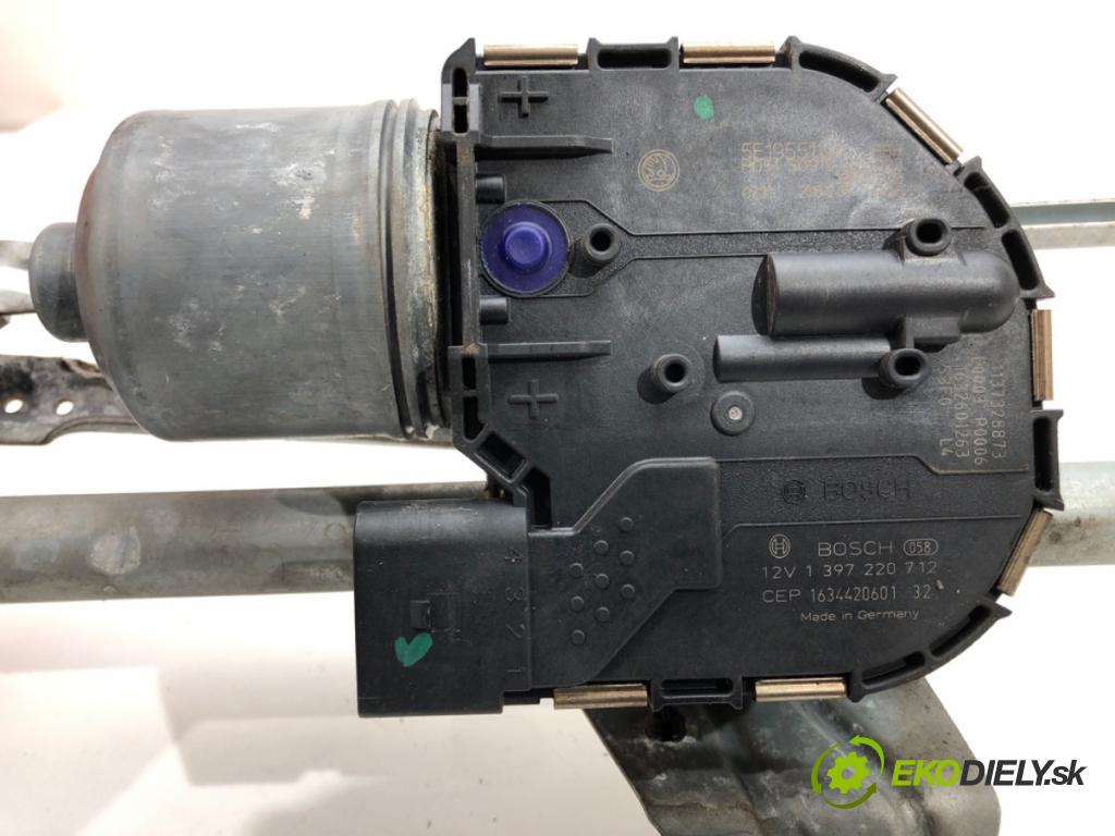 SKODA OCTAVIA III (5E3, NL3, NR3) 2012 - 2022    1.4 TSI 110 kW [150 KM] benzyna 2014 - 2020  Mechanizmus stieračov predný 5E1955119A (Motorčeky stieračov predné)