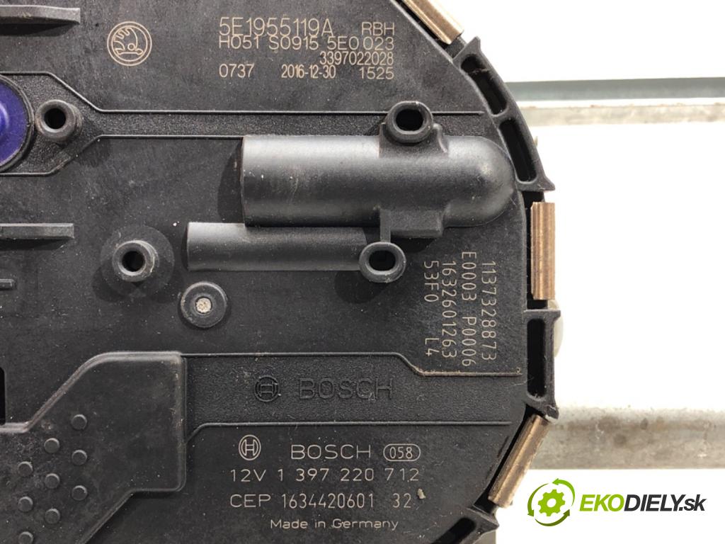SKODA OCTAVIA III (5E3, NL3, NR3) 2012 - 2022    1.4 TSI 110 kW [150 KM] benzyna 2014 - 2020  Mechanizmus stieračov predný 5E1955119A (Motorčeky stieračov predné)