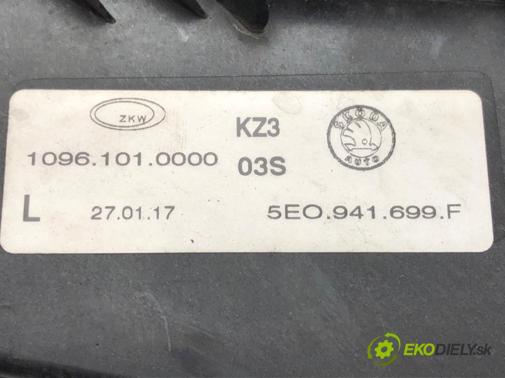 SKODA OCTAVIA III (5E3, NL3, NR3) 2012 - 2022    1.4 TSI 110 kW [150 KM] benzyna 2014 - 2020  hmlové svetlo, hmlovka levý přední část 5E0941699F