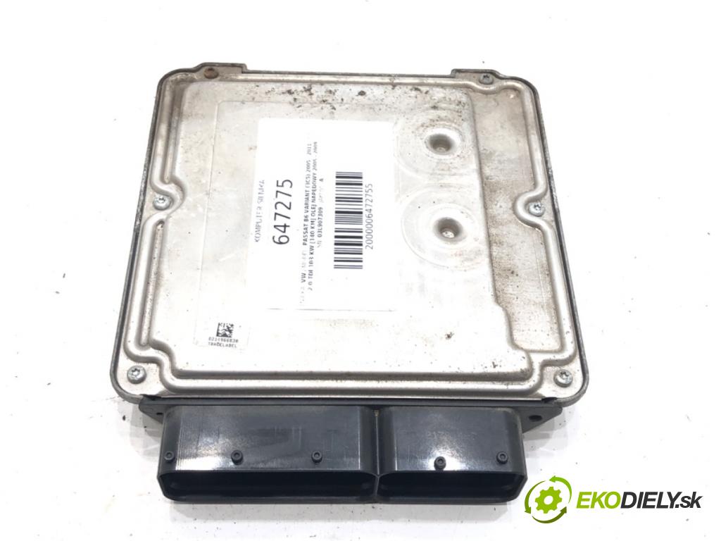 VW PASSAT B6 Variant (3C5) 2005 - 2011    2.0 TDI 103 kW [140 KM] olej napędowy 2005 - 2009  riadiaca jednotka Motor 03L907309 (Riadiace jednotky)
