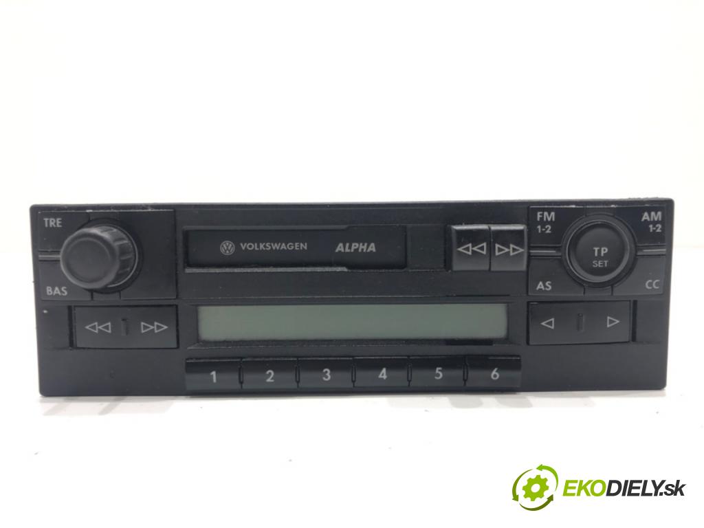 VW POLO (9N_, 9A_) 2001 - 2014    1.2 12V 47 kW [64 KM] benzyna 2001 - 2007  RADIO 6X0035153A (Audio zariadenia)