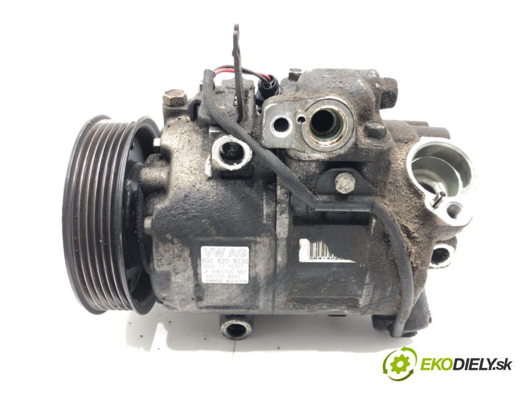 VW POLO (9N_, 9A_) 2001 - 2014    1.2 12V 47 kW [64 KM] benzyna 2001 - 2007  kompresor klimatizace 6Q0820803G (Kompresory)