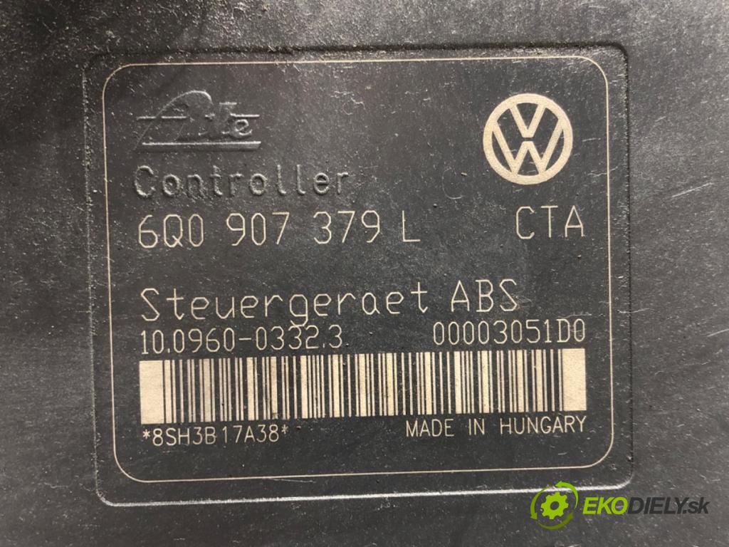 VW POLO (9N_, 9A_) 2001 - 2014    1.2 12V 47 kW [64 KM] benzyna 2001 - 2007  Pumpa ABS 6Q0907379L (Pumpy ABS)