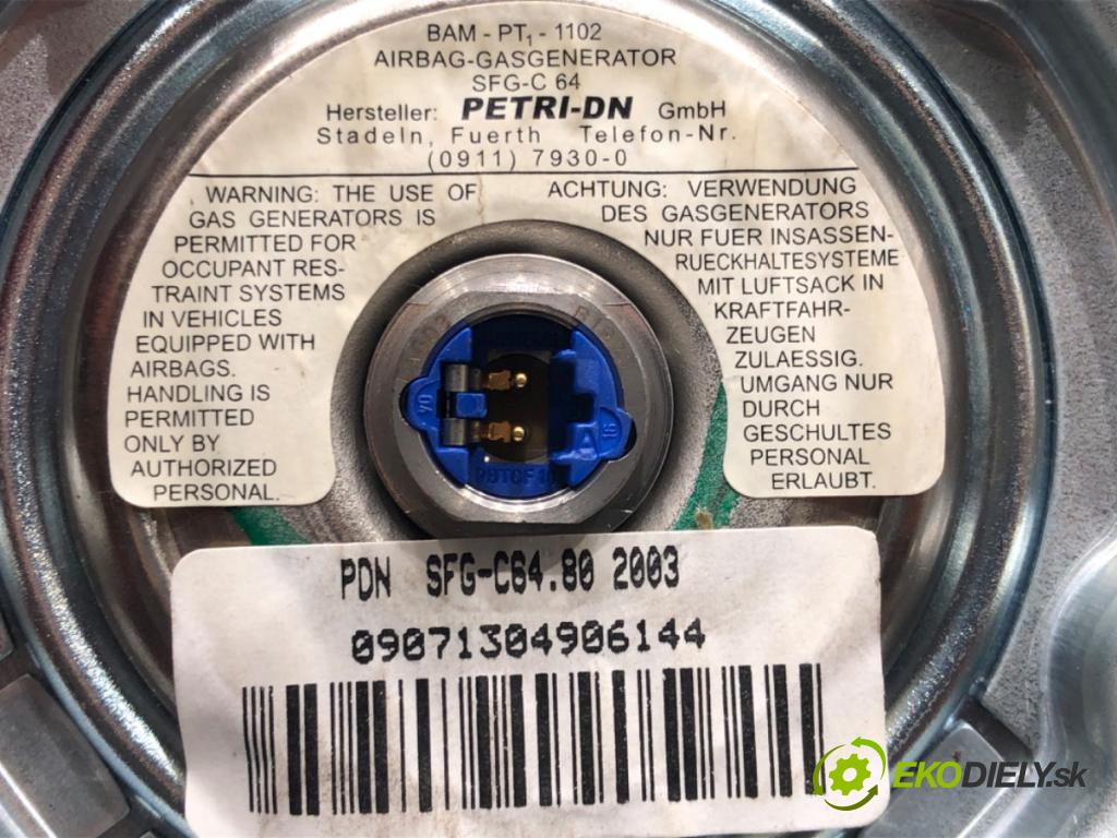VW POLO (9N_, 9A_) 2001 - 2014    1.2 12V 47 kW [64 KM] benzyna 2001 - 2007  AirBag volantu 1T0880201A (Airbagy)