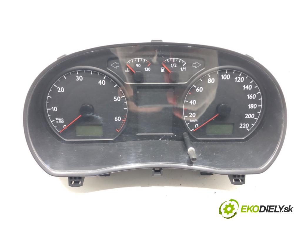 VW POLO (9N_, 9A_) 2001 - 2014    1.2 12V 47 kW [64 KM] benzyna 2001 - 2007  Prístrojovka 6Q0920800P (Prístrojové dosky, displeje)
