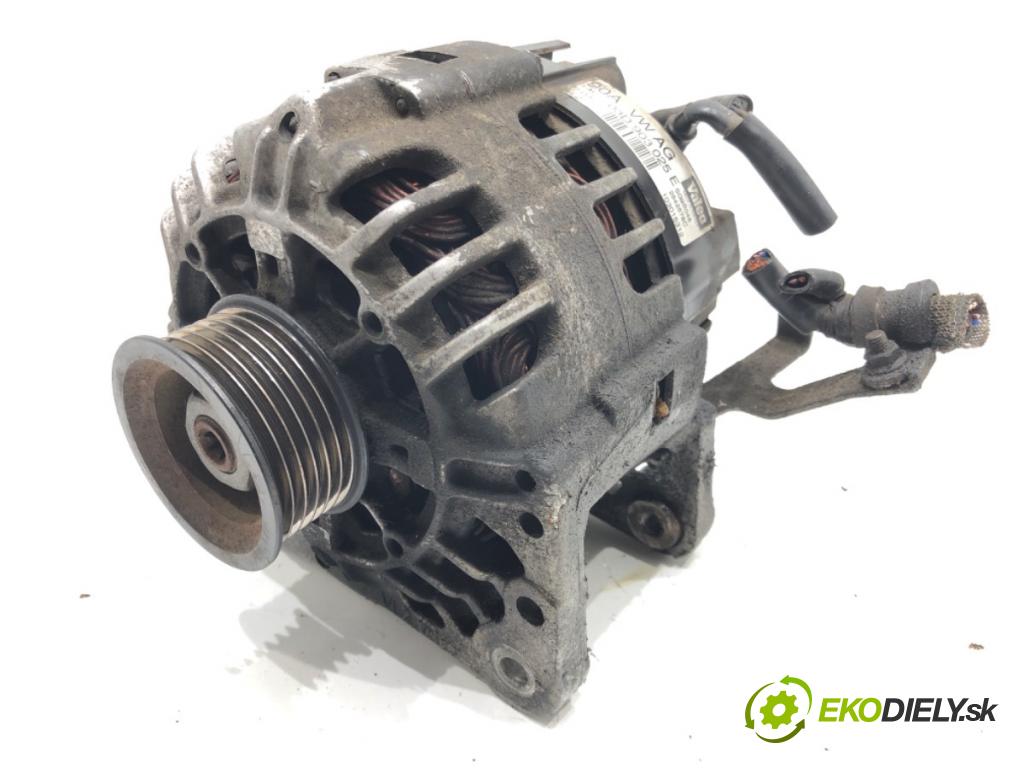 VW POLO (9N_, 9A_) 2001 - 2014    1.2 12V 47 kW [64 KM] benzyna 2001 - 2007  Alternátor 03D903025E (Alternátory)