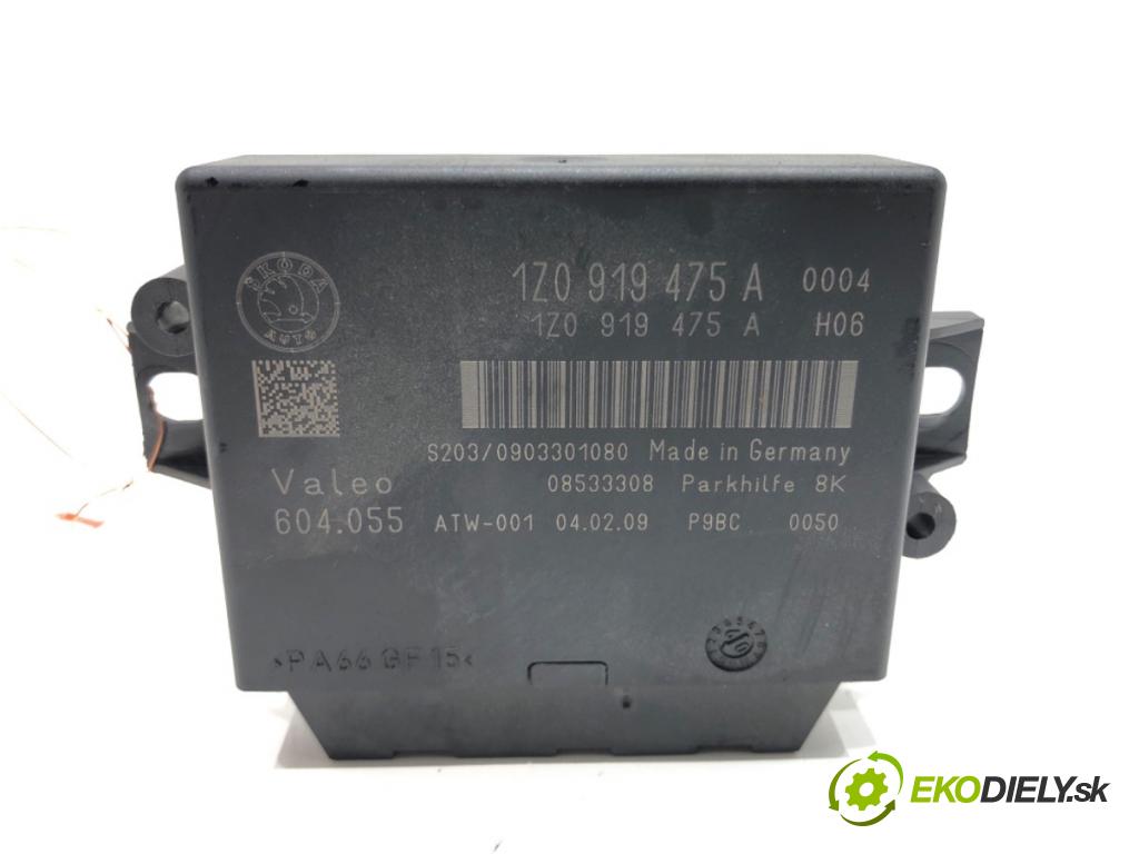 SKODA OCTAVIA II (1Z3) 2004 - 2013    1.9 TDI 77 kW [105 KM] olej napędowy 2004 - 2010  Modul PDC 1Z0919475A (Ostatné)