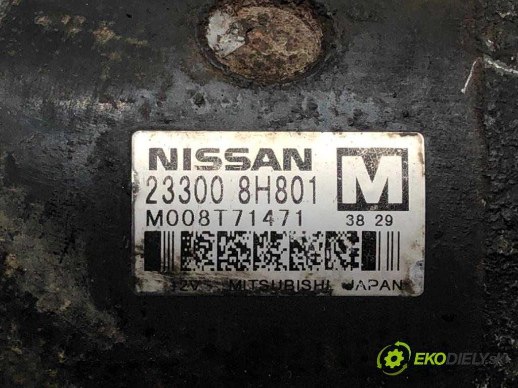 NISSAN X-TRAIL I (T30) 2001 - 2013    2.2 dCi 100 kW [136 KM] olej napędowy 2003 - 2013  Štartér 23300-8H801 (Štartéry)