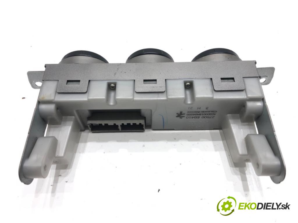 NISSAN X-TRAIL I (T30) 2001 - 2013    2.2 dCi 100 kW [136 KM] olej napędowy 2003 - 2013  Panel ovládania kúrenia 27500-EQ410 (Prepínače, spínače, tlačidlá a ovládače kúrenia)