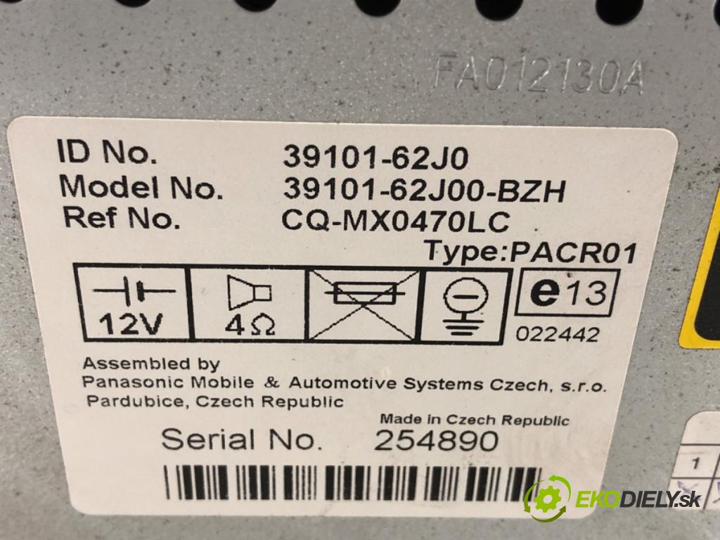 SUZUKI SWIFT III (MZ, EZ) 2005 - 2022    1.3 DDiS (RS 413D) 51 kW [69 KM] olej napędowy 2005 - 2022  RADIO 39101-62J0 (Audio zariadenia)