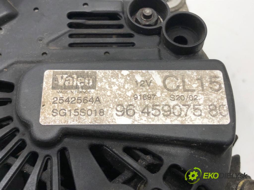 PEUGEOT 307 (3A/C) 2000 - 2012    2.0 HDi 90 66 kW [90 KM] olej napędowy 2000 - 2007  Alternátor 9645907580 (Alternátory)