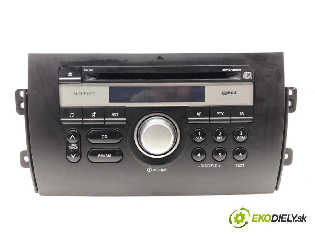 SUZUKI SX4 (EY, GY) 2006 - 2022    1.6 DDIS (RW 416D) 66 kW [90 KM] olej napędowy 2007 - 2022  RADIO 39101-79JB (Audio zariadenia)