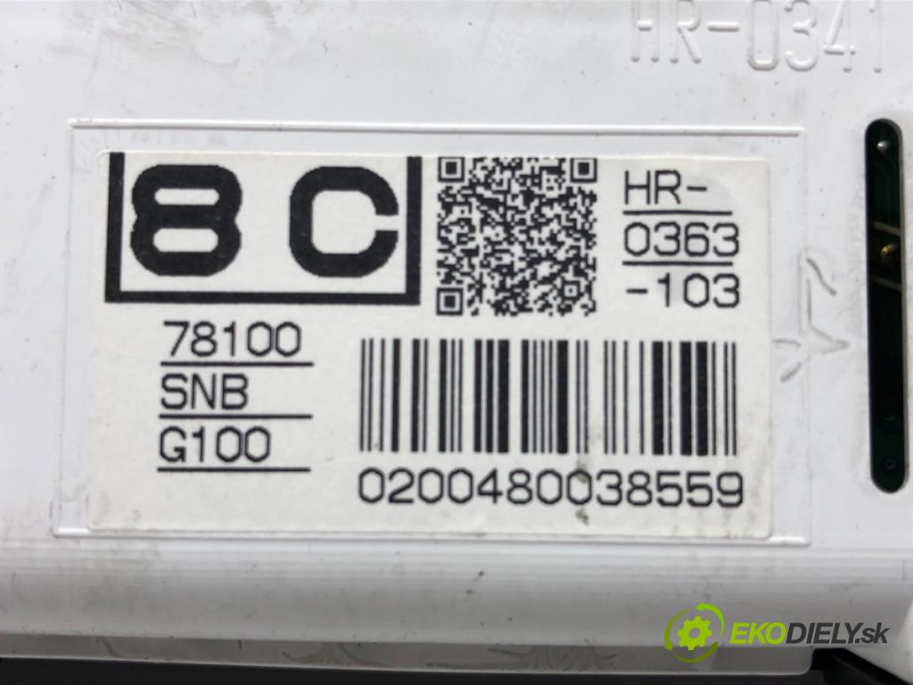 HONDA CIVIC VIII sedan (FD, FA) 2005 - 2022    1.8 (FD1, FD7) 103 kW [140 KM] benzyna 2005 - 2012  Dislpej HR0363103 (Prístrojové dosky, displeje)
