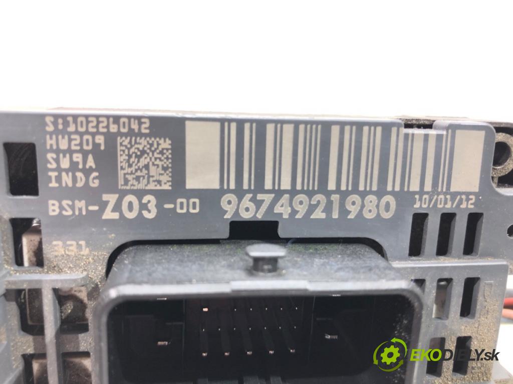 PEUGEOT 508 I (8D_) 2010 - 2018    1.6 HDi 82 kW [112 KM] olej napędowy 2010 - 2018  Modul BSM 9674921980 (Ostatné)