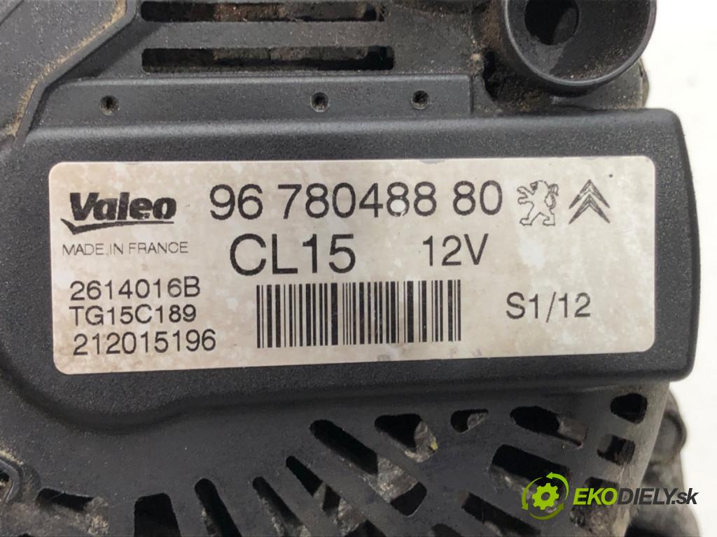 PEUGEOT 508 I (8D_) 2010 - 2018    1.6 HDi 82 kW [112 KM] olej napędowy 2010 - 2018  Alternátor 9678048880 (Alternátory)