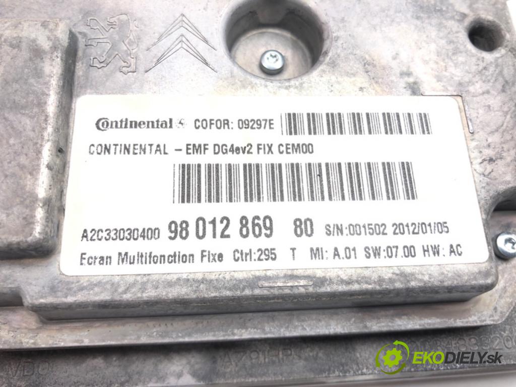 PEUGEOT 508 I (8D_) 2010 - 2018    1.6 HDi 82 kW [112 KM] olej napędowy 2010 - 2018  Dislpej 9801286980 (Prístrojové dosky, displeje)