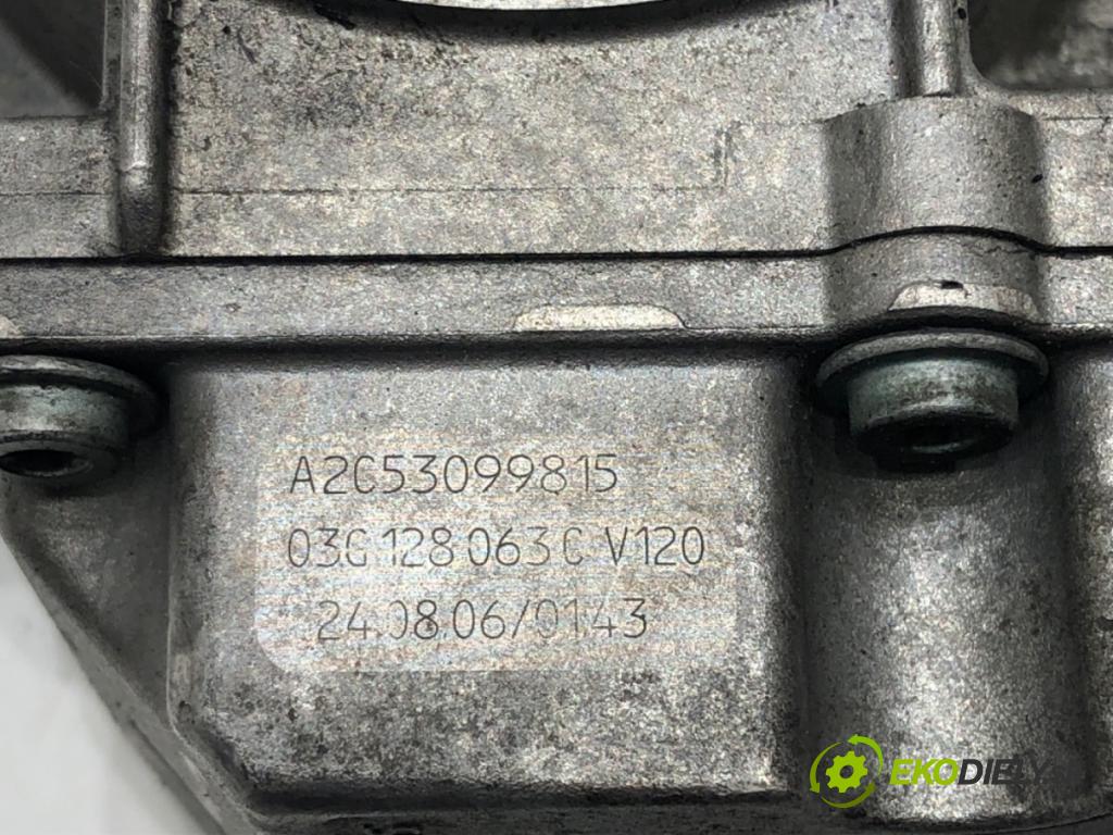 AUDI A4 B7 Avant (8ED) 2004 - 2008    2.0 TDI 103 kW [140 KM] olej napędowy 2004 - 2008  Škrtiaca klapka 03G128063C (Škrtiace klapky)