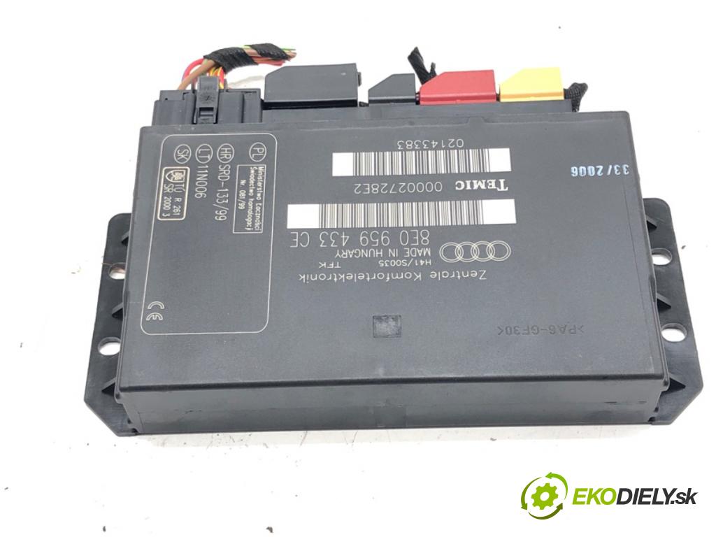 AUDI A4 B7 Avant (8ED) 2004 - 2008    2.0 TDI 103 kW [140 KM] olej napędowy 2004 - 2008  Modul komfortu 8E0959433CE (Moduly komfortu)