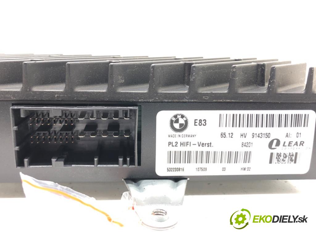 BMW X3 (E83) 2003 - 2011    2.0 sd 130 kW [177 KM] olej napędowy 2007 - 2008  Zosilňovač 9143150 (Zosilňovače)