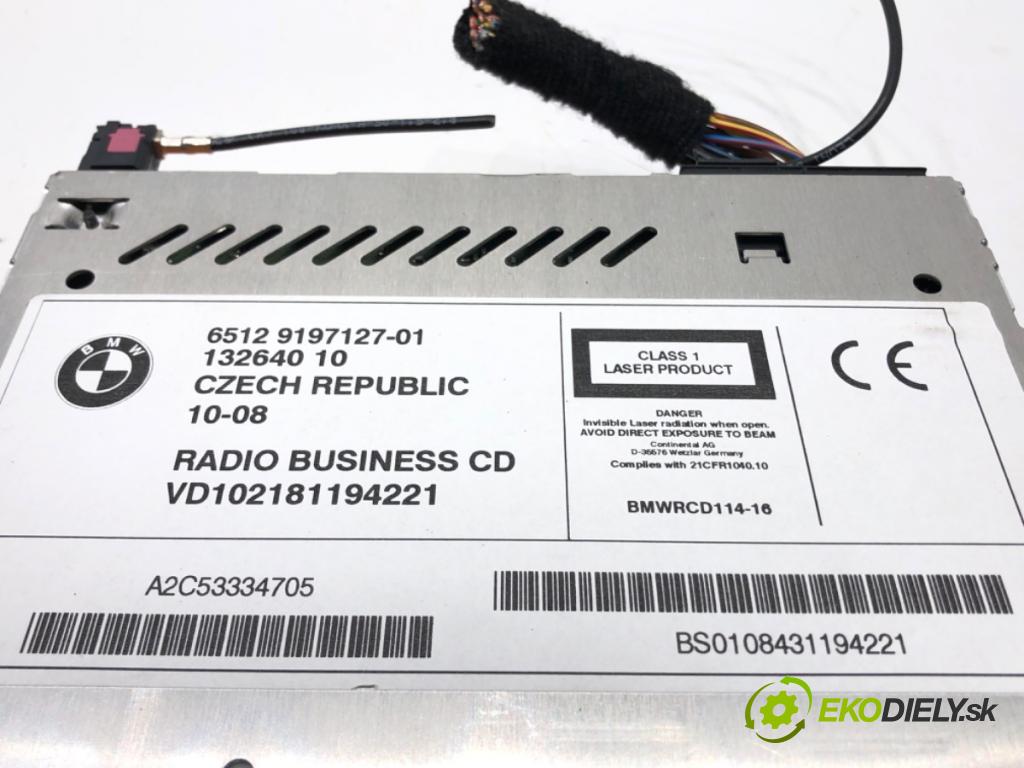 BMW X3 (E83) 2003 - 2011    2.0 sd 130 kW [177 KM] olej napędowy 2007 - 2008  RADIO 9197127 (Audio zariadenia)